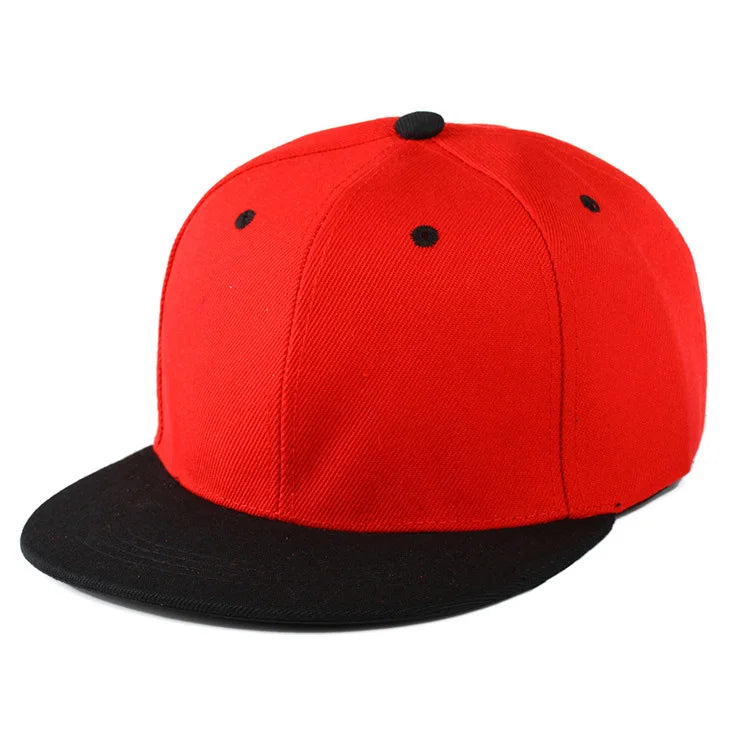 Fashion Solid Snapback Cap Flat Peak Hip Hop Hats Men Women