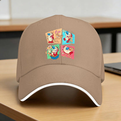 Ren And Stimpy Show Sun Baseball Cap