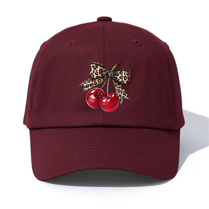 BOW CHERRY Print Baseball Cap