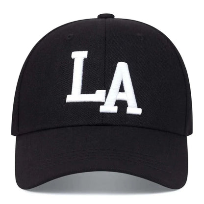 Unisex LA Letter Embroidery Baseball Caps For Men Women