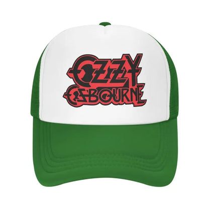 Custom Ozzy Osbourne Metal Hard Rock Print Mesh Baseball Cap
