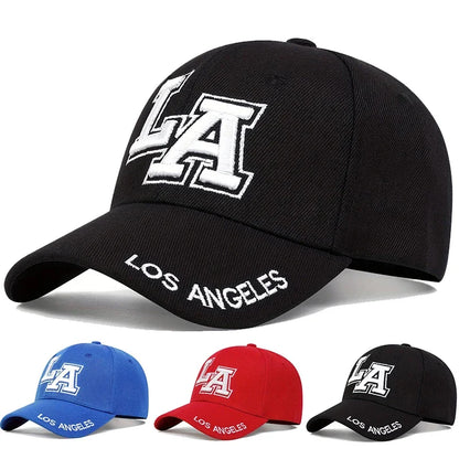 Unisex Los Angeles Letter Embroidery Baseball Caps Spring Autumn Outdoor