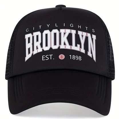 Unisex BROOKLYN Printing Baseball Net Caps