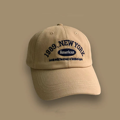 Korean Retro Baseball Hat Women's Autumn Winter Versatile Ins Street Letter