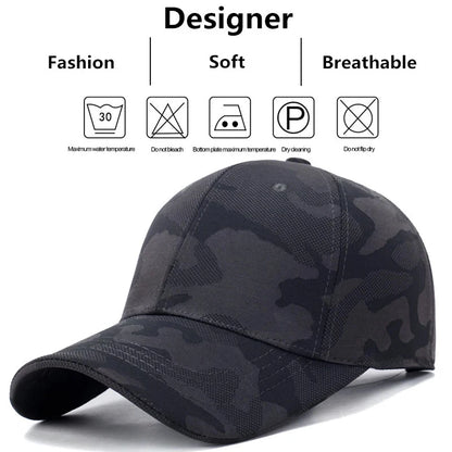 Unisex Simple Camouflage Baseball Caps Spring Autumn