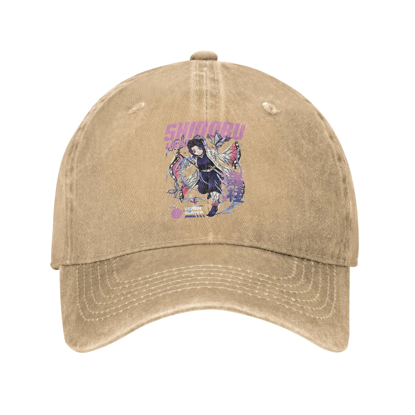 Demon Slayer  Multicolor Hat Peaked Women's Cap Shinobu Kocho Baseball Hat