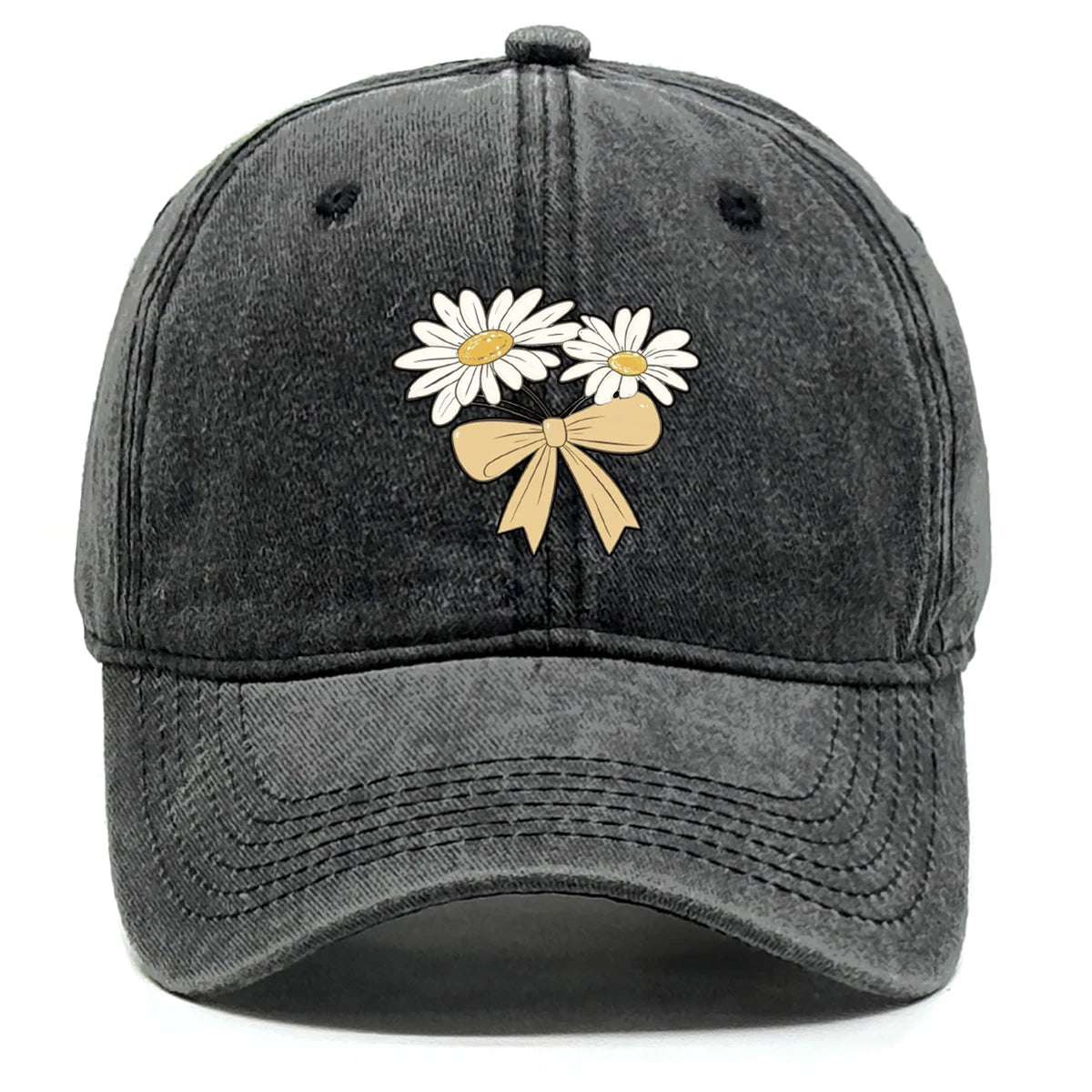 Flower Print Snapback Baseball Cap Flower Hat