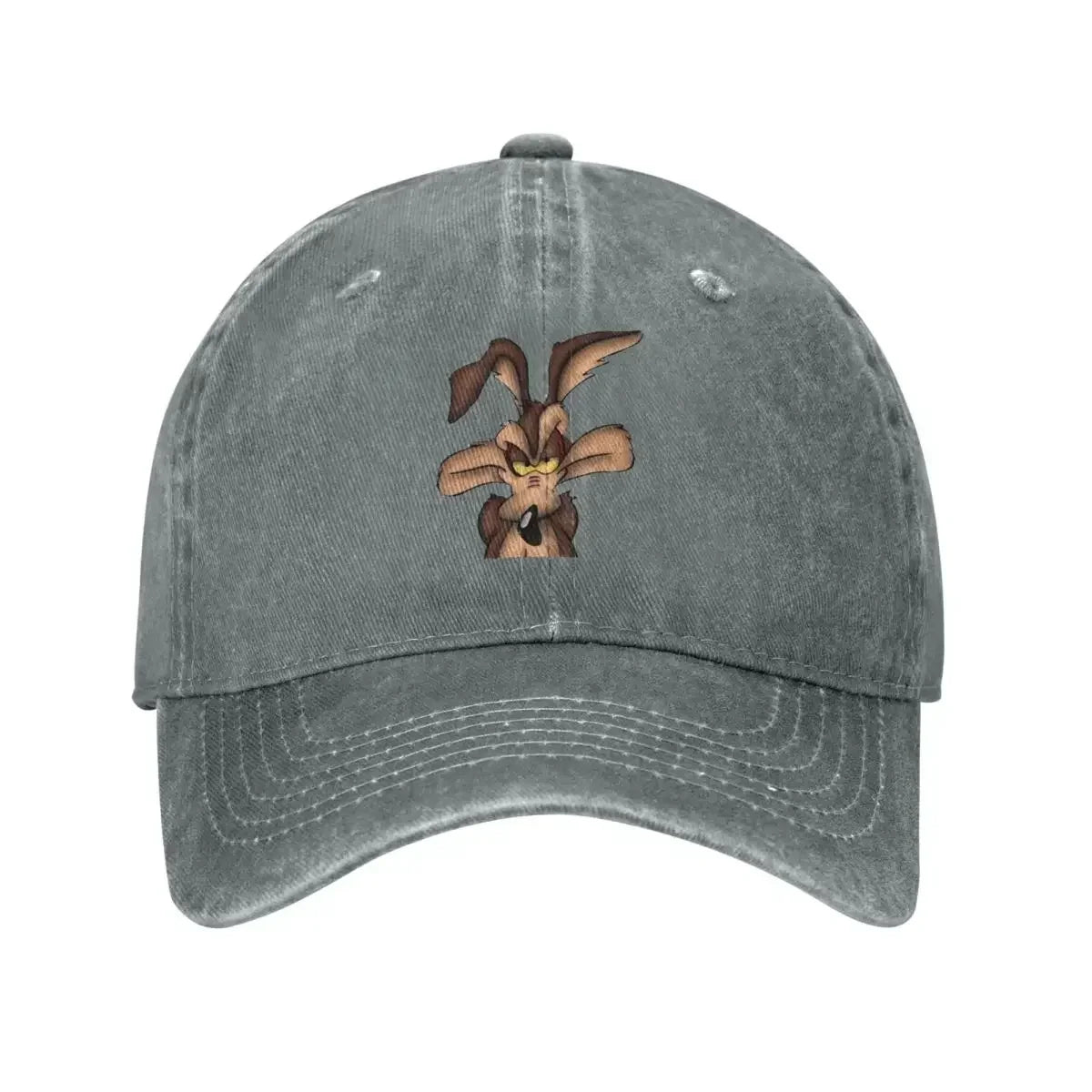 Unisex Wile E. Coyote Hats Classic Distressed Washed Cartoon Baseball Cap