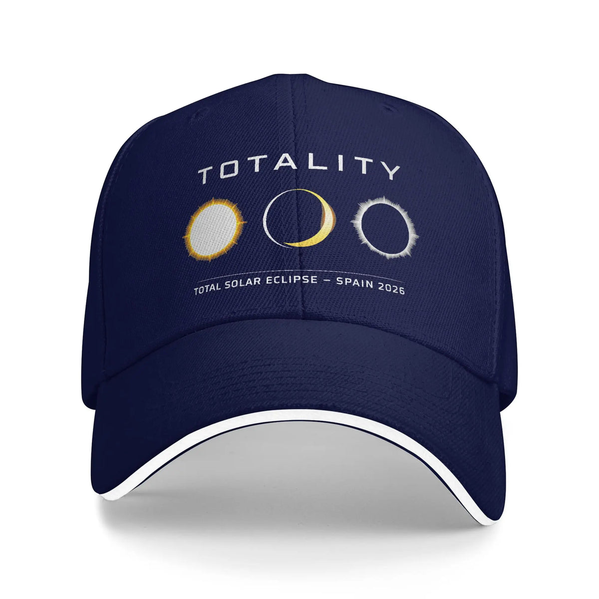 Spain Total Solar Eclipse 2026 Totality Sandwich Baseball Cap