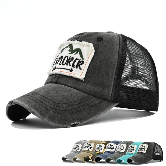 Men Women Simple Letter Patch Design Baseball Cap