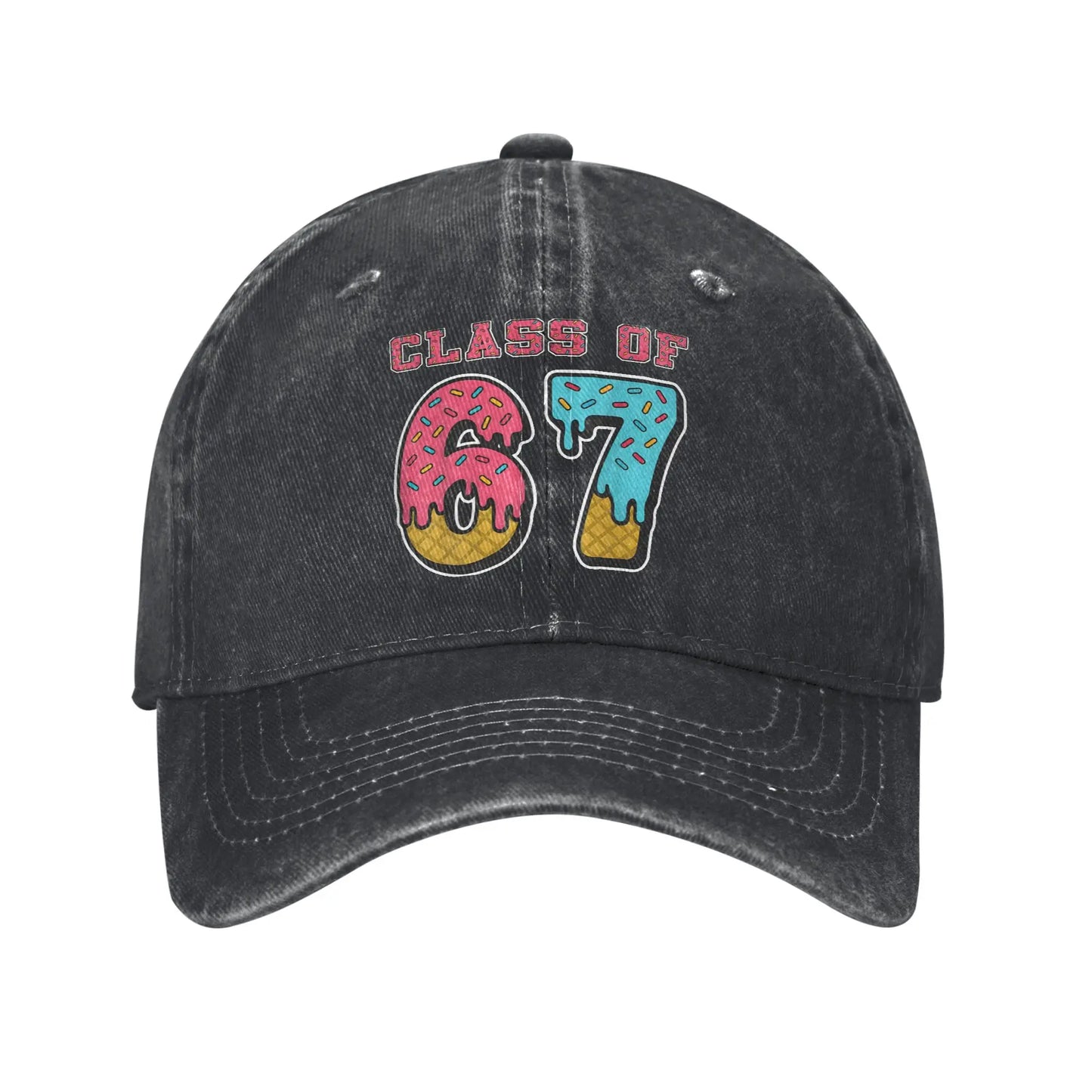 67 Ice Cream Drip Meme Funny Six Seven Gen Alpha Slang Baseball Cap