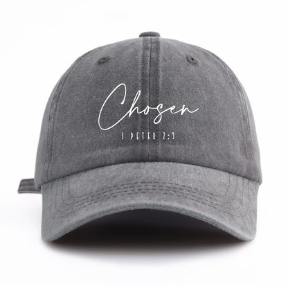 CHOSEN Print Washed Baseball Cap For Adults
