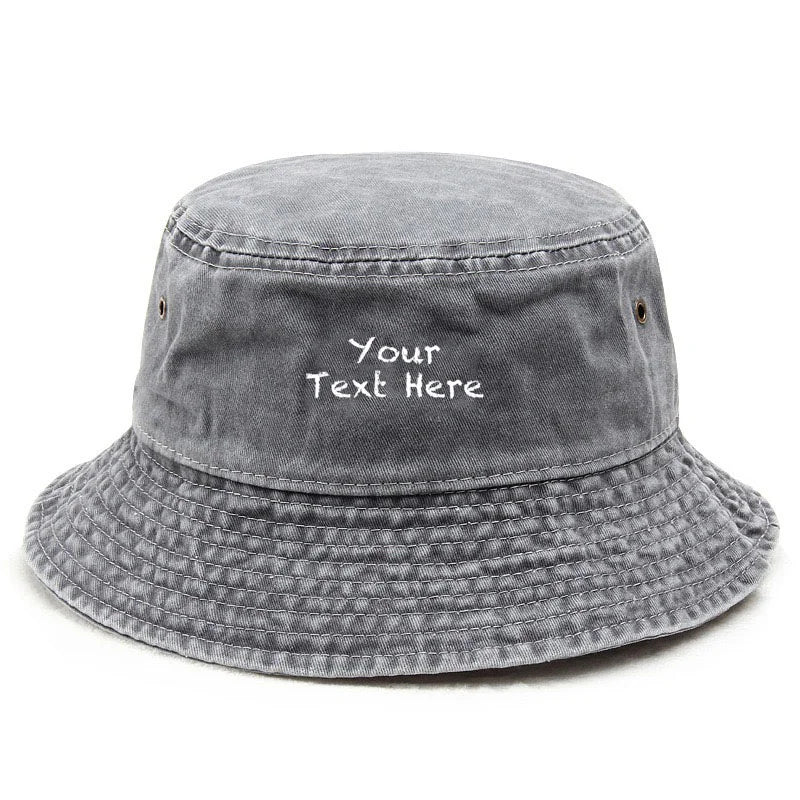 Cotton Washed Bucket Hat Vintage Fishing Hat For Men Women