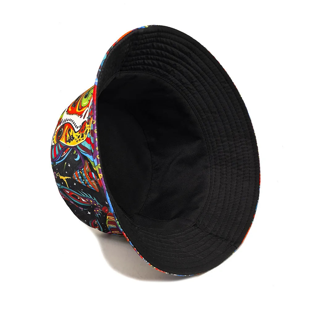 Fashion Print Bucket Hat For Women Men