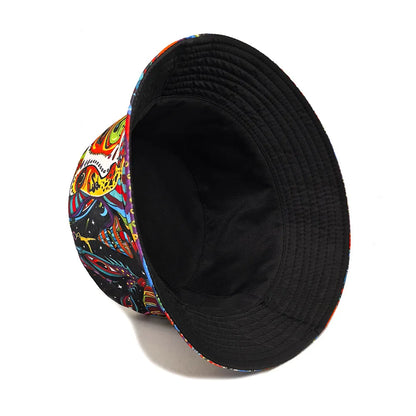 Fashion Print Bucket Hat For Women Men