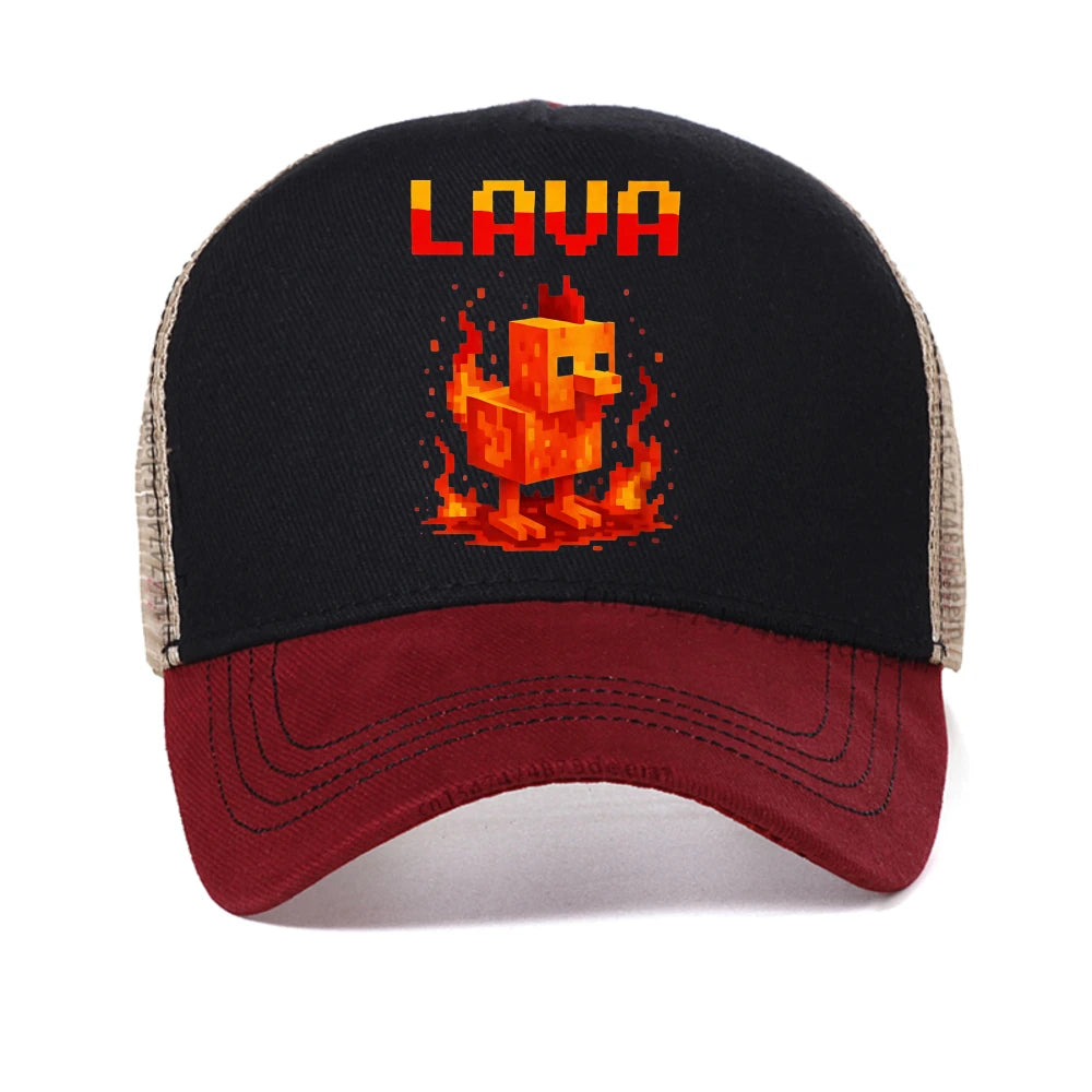 Lava Chicken Baseball Cap
