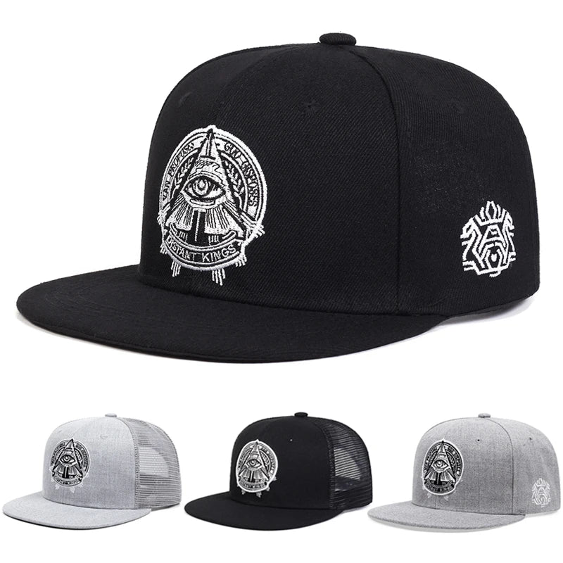Eye of God Flat Edge Hat Mesh Hat Snapback Hat