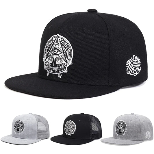 Eye of God Flat Edge Hat Mesh Hat Snapback Hat