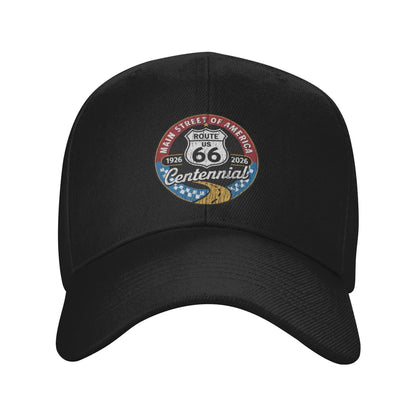 Routes 66 100th Anniversary The Mother Road  Golf Hat Merch Vintage Baseball Cap