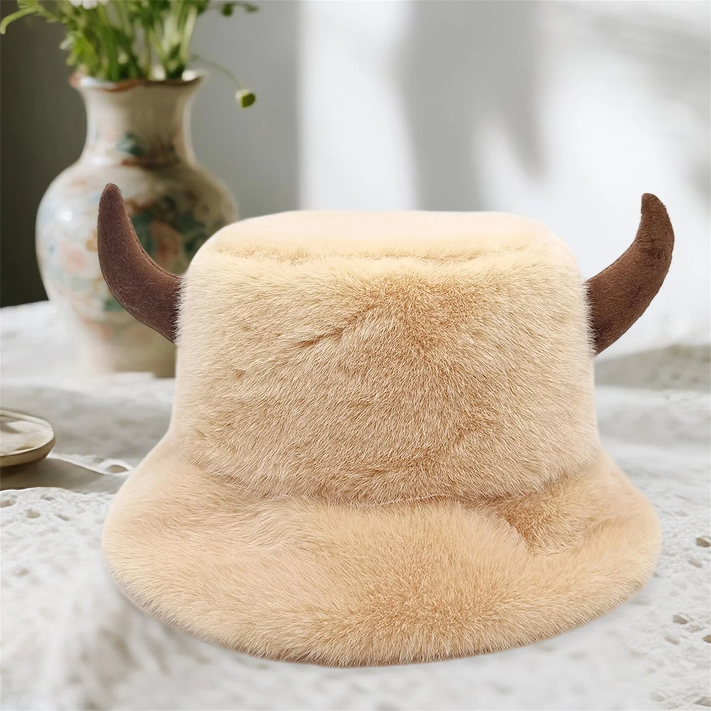 Warm Faux Fur Bucket Hats for Unisex Stylish Winter Headwear with Ear Flaps