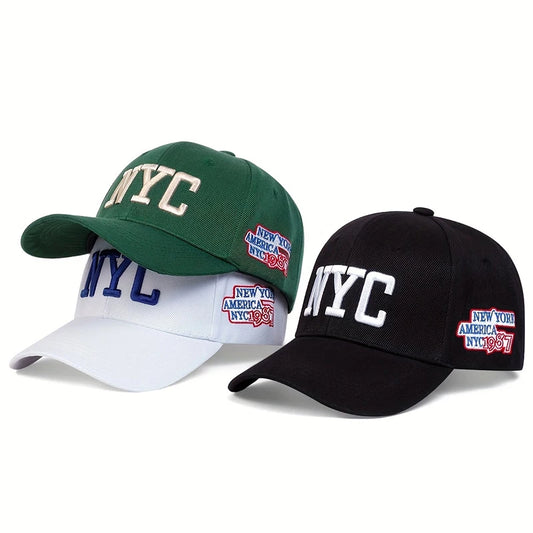 Unisex NYC Embroidery Baseball Caps Spring And Autumn