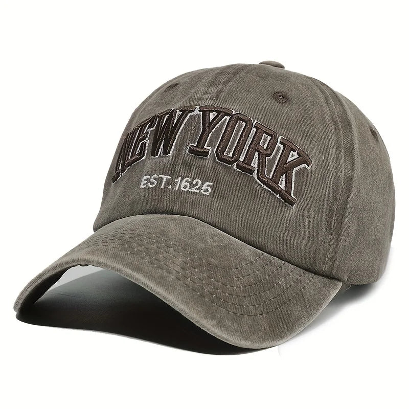 Embroidered Letter Baseball Cap For Men And Women