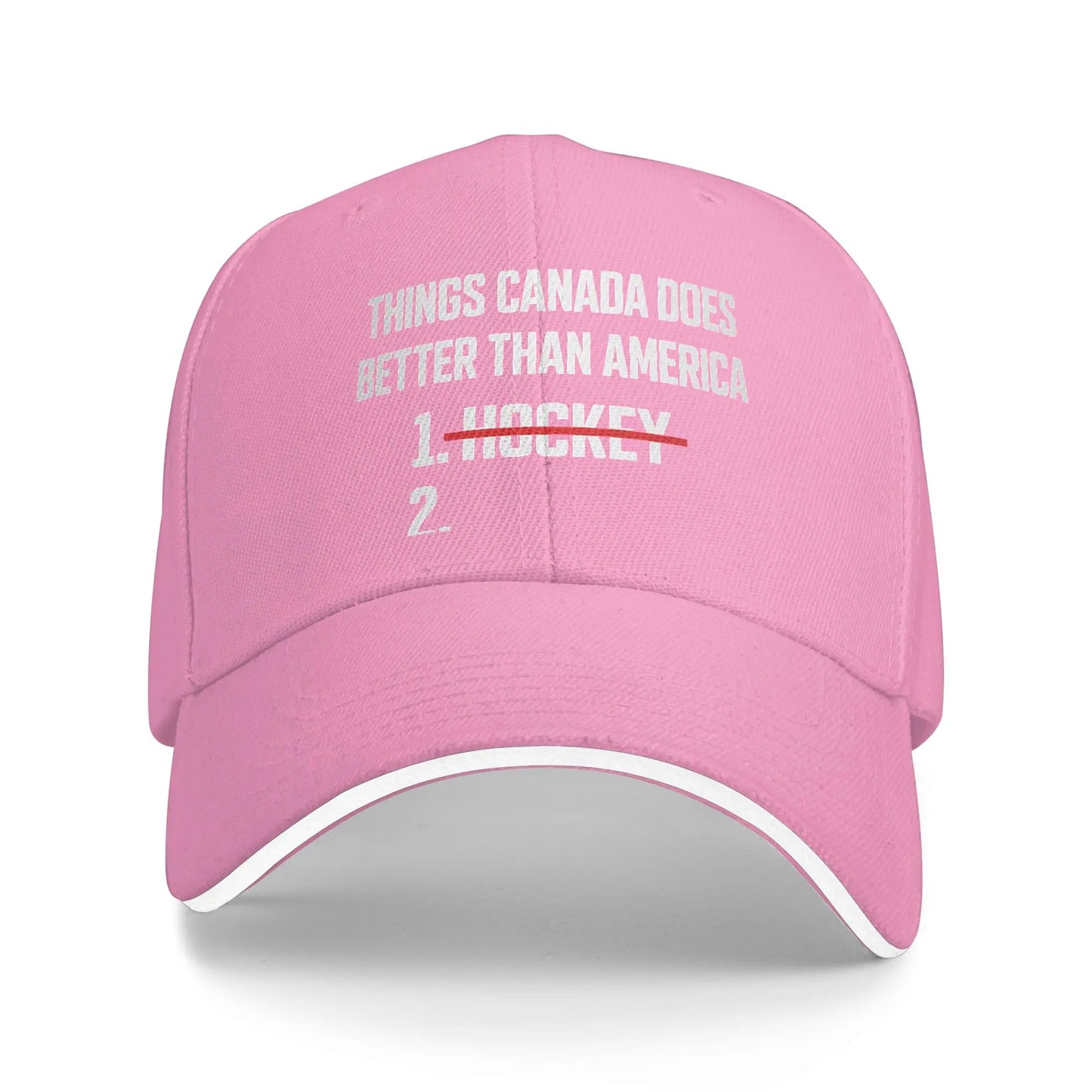 Summer Casual Baseball Cap Canada Does Hockey Better Funny Running Hippie Hip Hop Hats