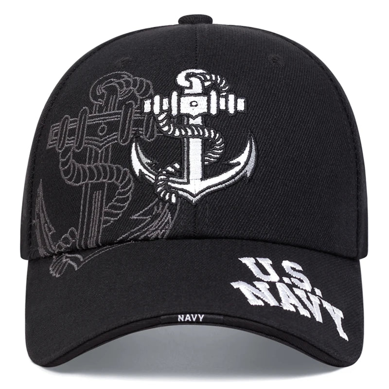 Unisex Anchor Embroidery Baseball Caps Sunscreen Hat