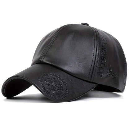 Unisex Vintage Leather Baseball Caps