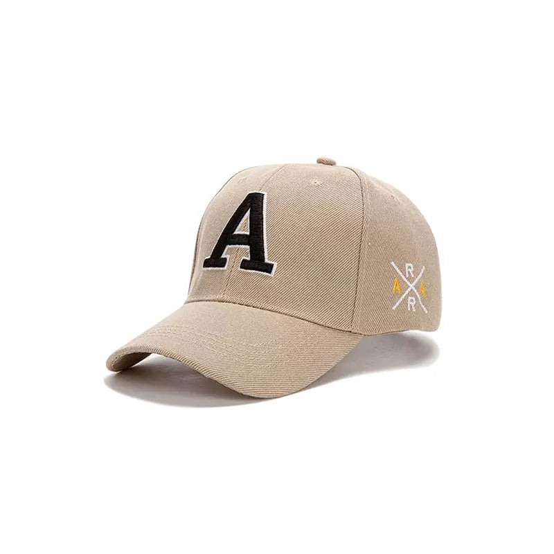 Summer Men's Embroidered A Letter Baseball Hat