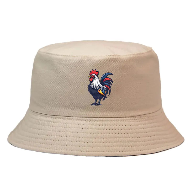 Rugby Coq Mascotte France Bob Chapeau Man Woman Reversible Bucket Hat