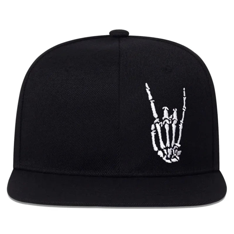 Finger Embroidery Snapback Hats Cotton Adjustable Outdoor Sports Golf Caps Snapback Hats