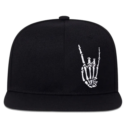Finger Embroidery Snapback Hats Cotton Adjustable Outdoor Sports Golf Caps Snapback Hats