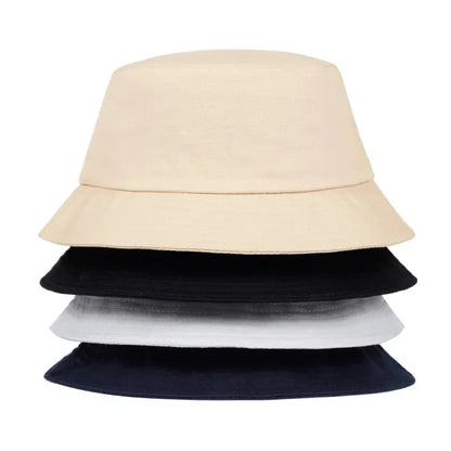Unisex Solid Color Light Plate Personality Bucket Hats Fishermen Caps