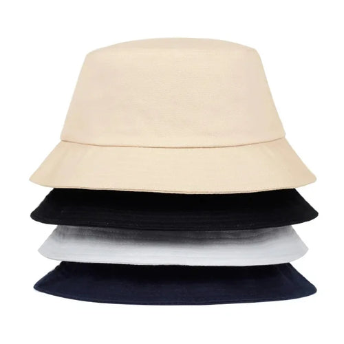 Unisex Solid Color Light Plate Personality Bucket Hats Fishermen Caps