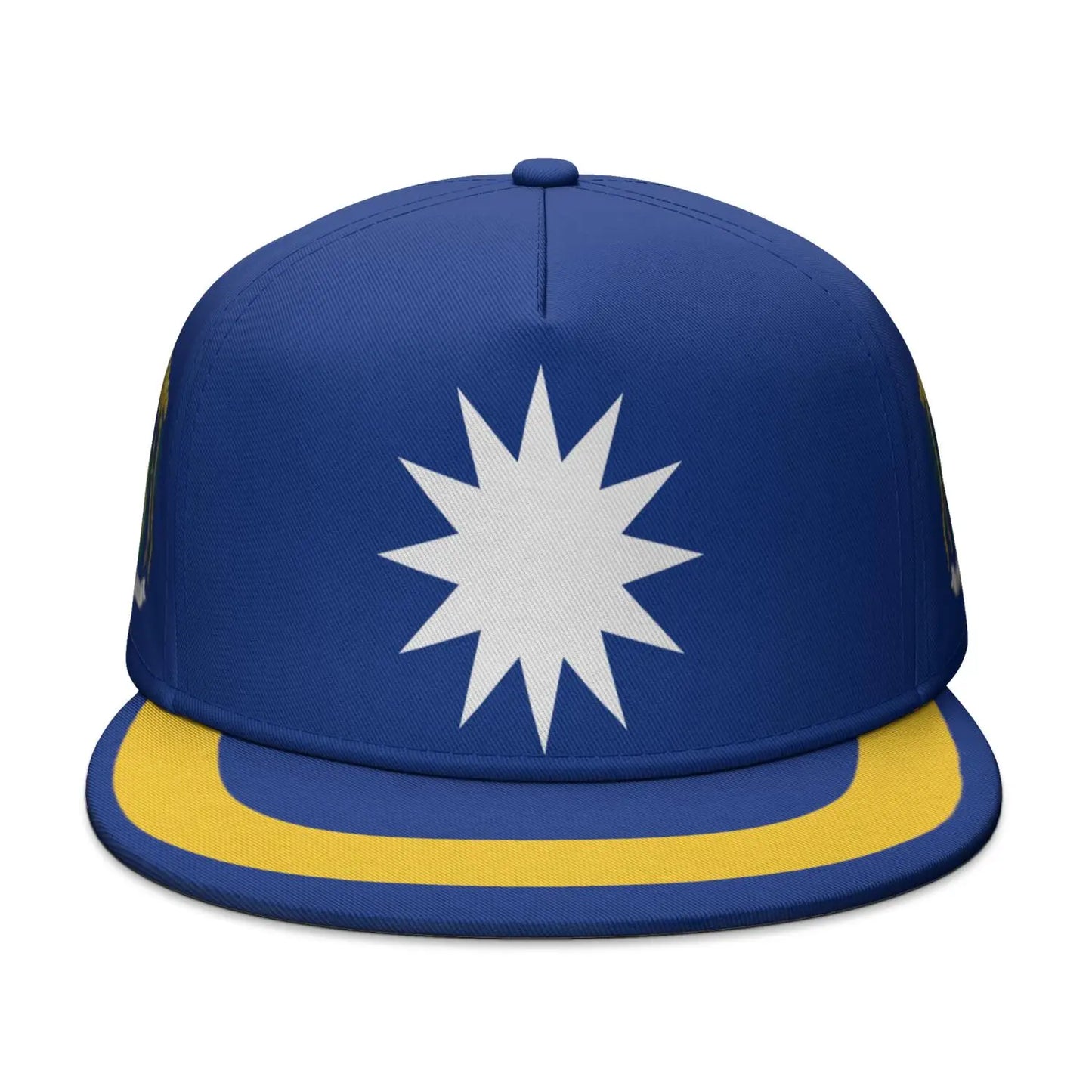 Nauru Free Custom Made Number Team Logo Snapback Cap
