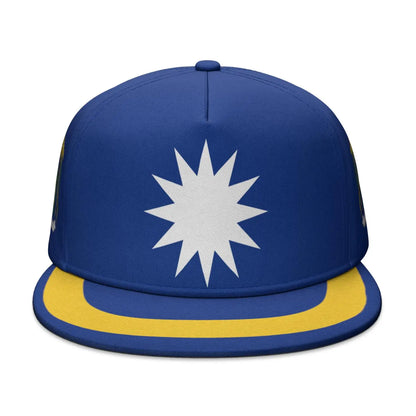 Nauru Free Custom Made Number Team Logo Snapback Cap