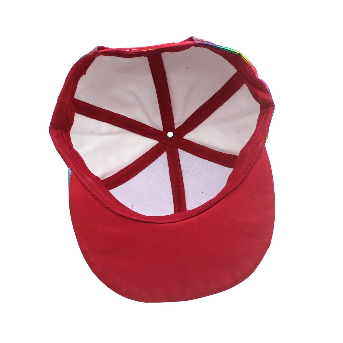 Fashion PU Rainbow Color Changing Hiphop Baseball Cap Snapback Hat