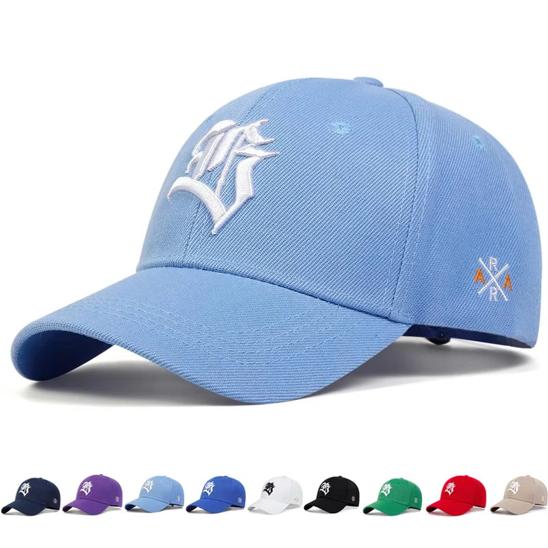 Unisex B Letter Embroidery Baseball Cap Spring And Autumn