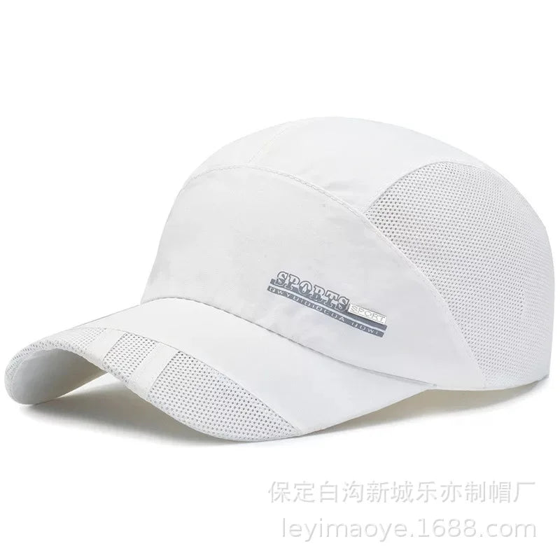 Summer Thin Men's Hat Sweat-absorbing Net Hat Fishing Hat Baseball Cap