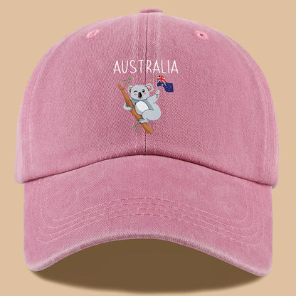 Australia Koala & Flag Baseball Cap