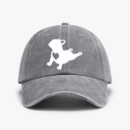 French Bulldog Yoga Baseball Cap
