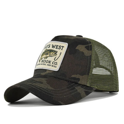 High Quality Fishing Embroidery Baseball Cap