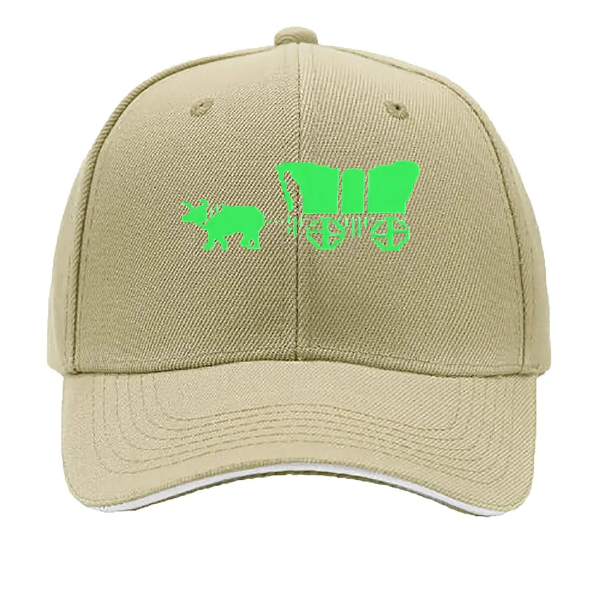 Retro 8 - Bit Pixel Ox Cart Vinyl Sticker Sandwich Baseball Cap