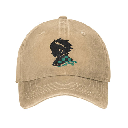 Demon Slayer Multicolor Hat Peaked Women's Cap Tanjiro Baseball Hat