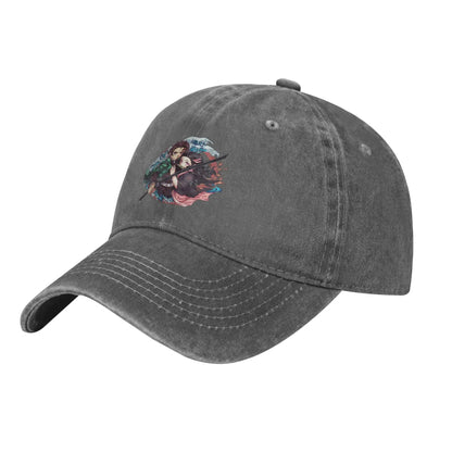 Vintage Demon Slayer Tanjirou Nezuko Baseball Cap