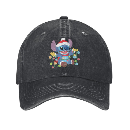Stitch Christmas Men Women Baseball Cap Experiment Lilo Stitch Denim Caps Hat