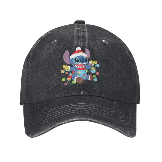 Stitch Christmas Men Women Baseball Cap Experiment Lilo Stitch Denim Caps Hat