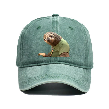 Cartoon Zootopia Three-toedSloth Baseball Cap