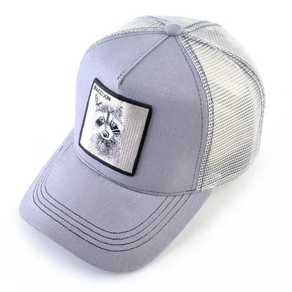 Spring Summer Baseball Cap With Lion Embroidery